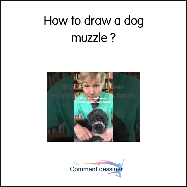 How to draw a dog muzzle